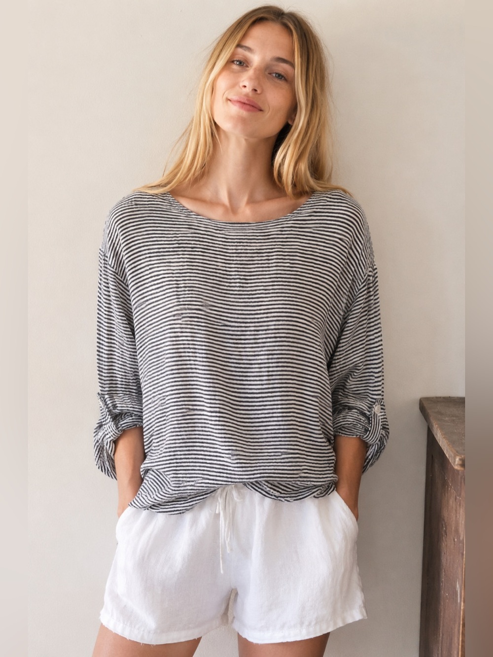 Adrienne‎ Vittadini 100% Linen Tunic